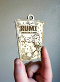 Handmade Made - To - Order 3.25" Wooden Coloring Rumi, Mira, or Zoey Kpop Movie Inspired Ramyeon Keychain - Wynne & Wiley