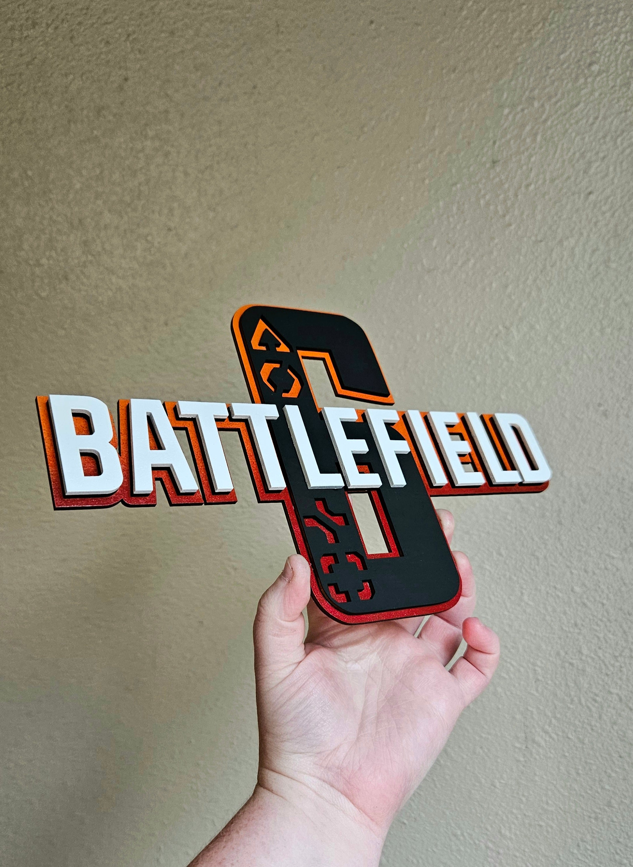 Handmade Made-To-Order 10.5" Wooden Layered Video Game Inspired Wall Decor with Recon Assault Medic Engineer Class