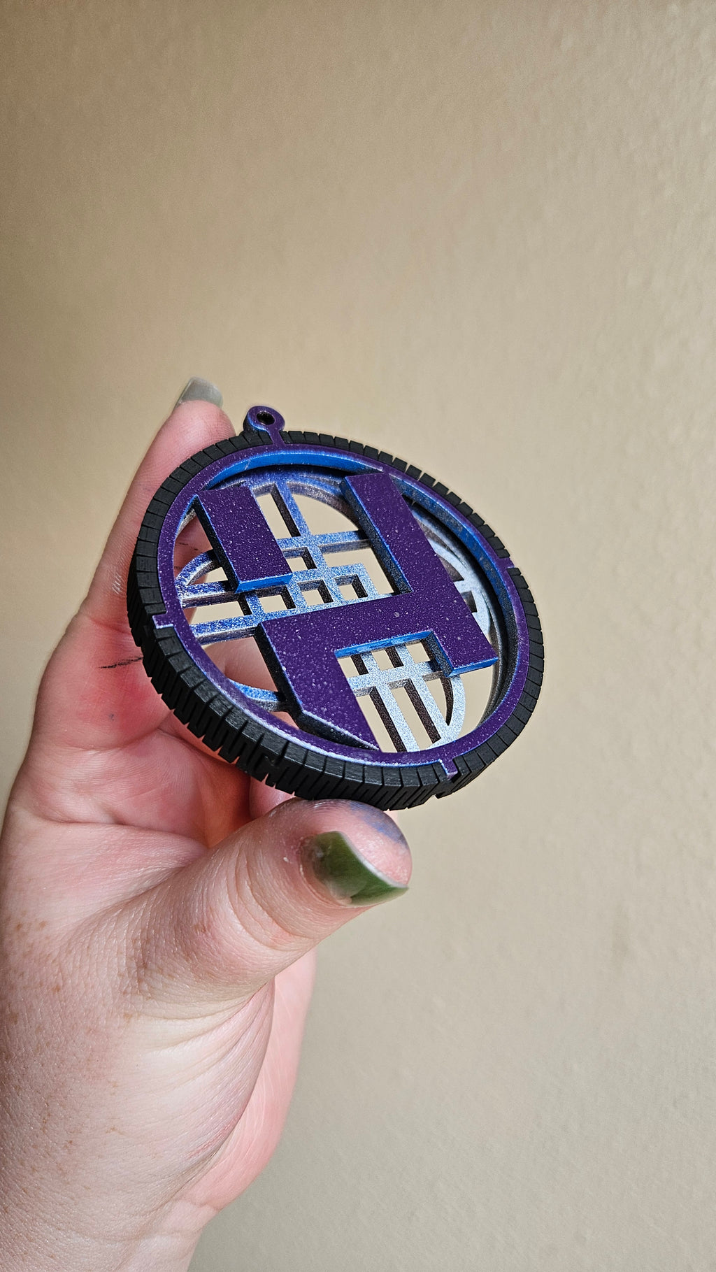 Handmade Made-To-Order 2.8" Wooden Layered KPop Band Huntrix Christmas Ornament