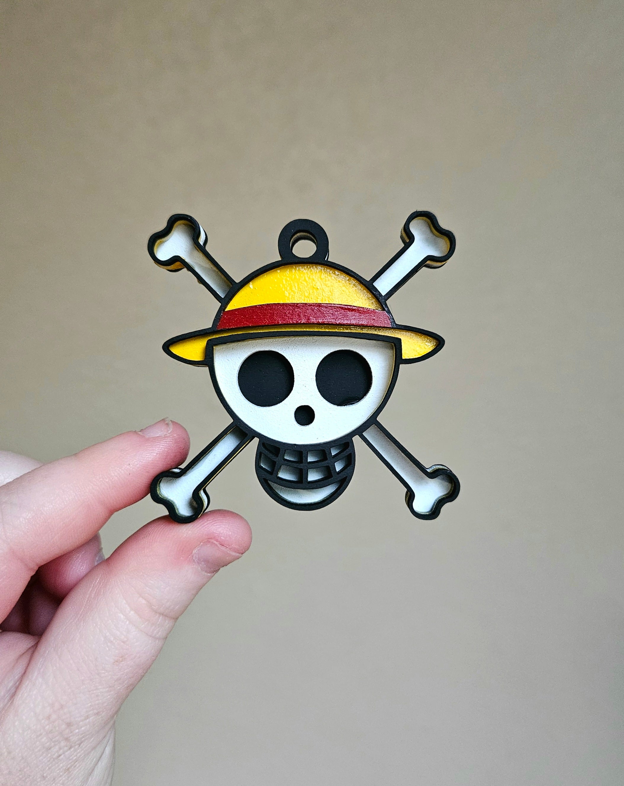 Handmade Made-To-Order 2.4" Wooden Layered Anime TCG Ornament