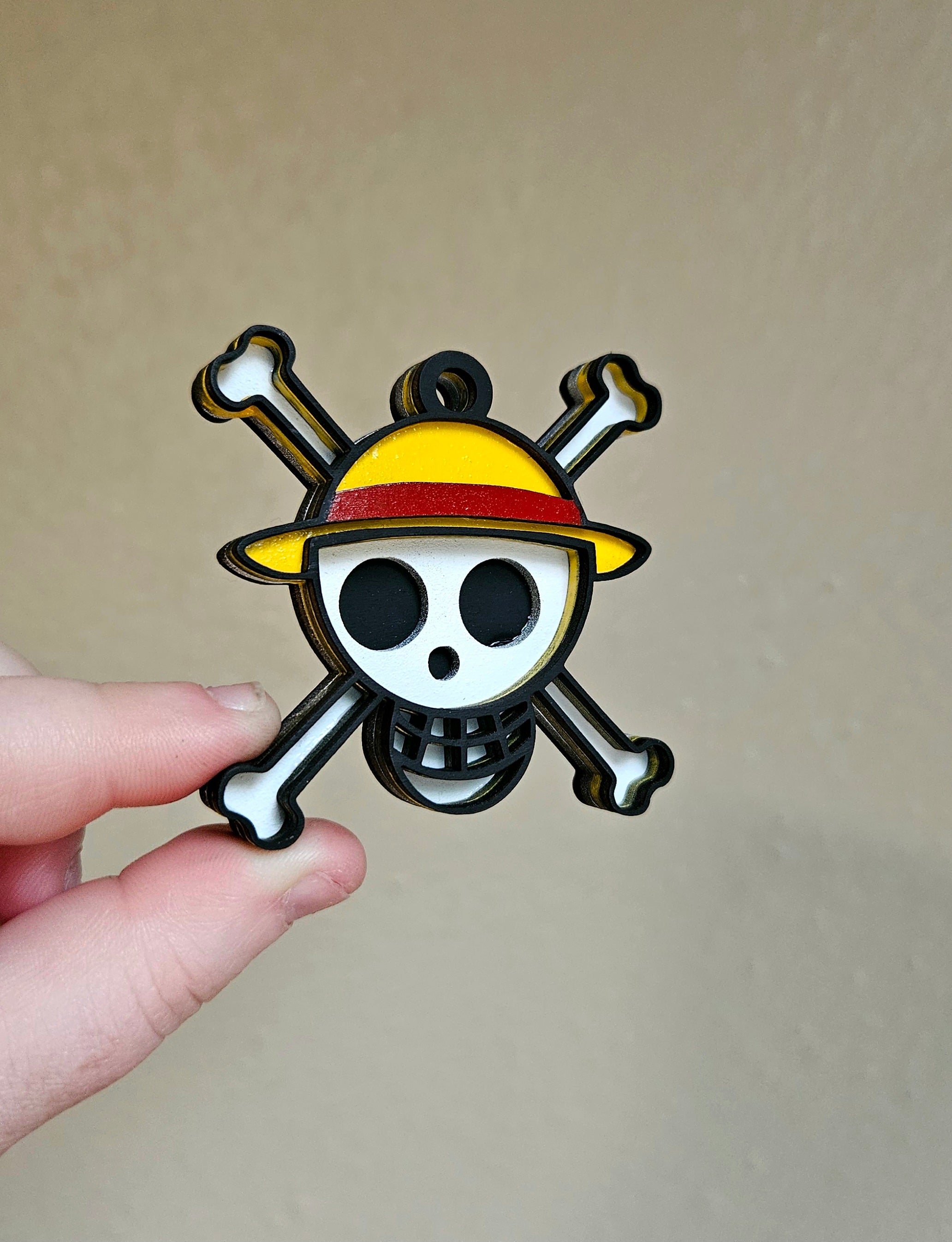 Handmade Made-To-Order 2.4" Wooden Layered Anime TCG Ornament