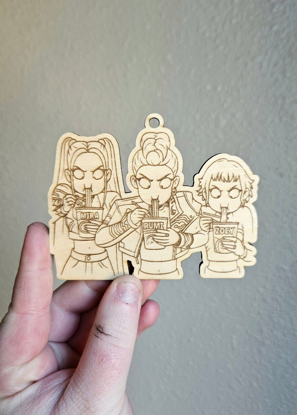 Handmade Made - To - Order 3.25" Wooden Coloring Ornaments - Wynne & Wiley