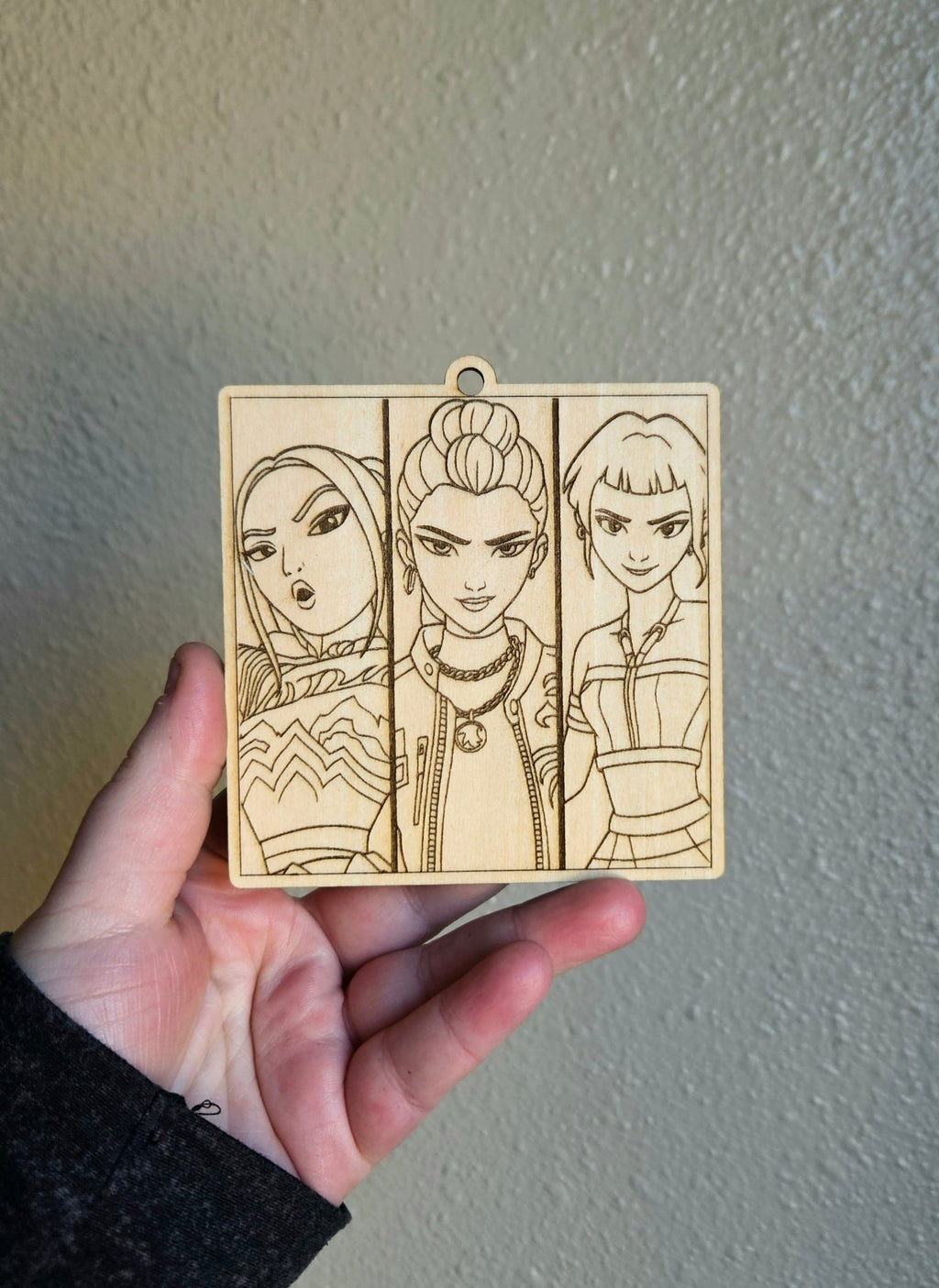 Handmade Made - To - Order 3.25" Wooden Coloring Ornaments - Wynne & Wiley