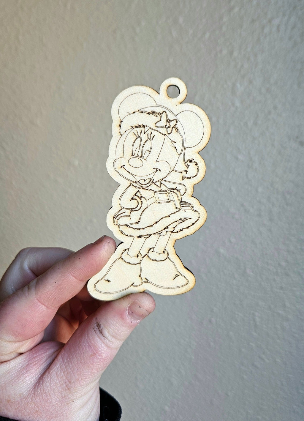 Handmade Made - To - Order 3.25" Wooden Coloring Ornaments - Wynne & Wiley