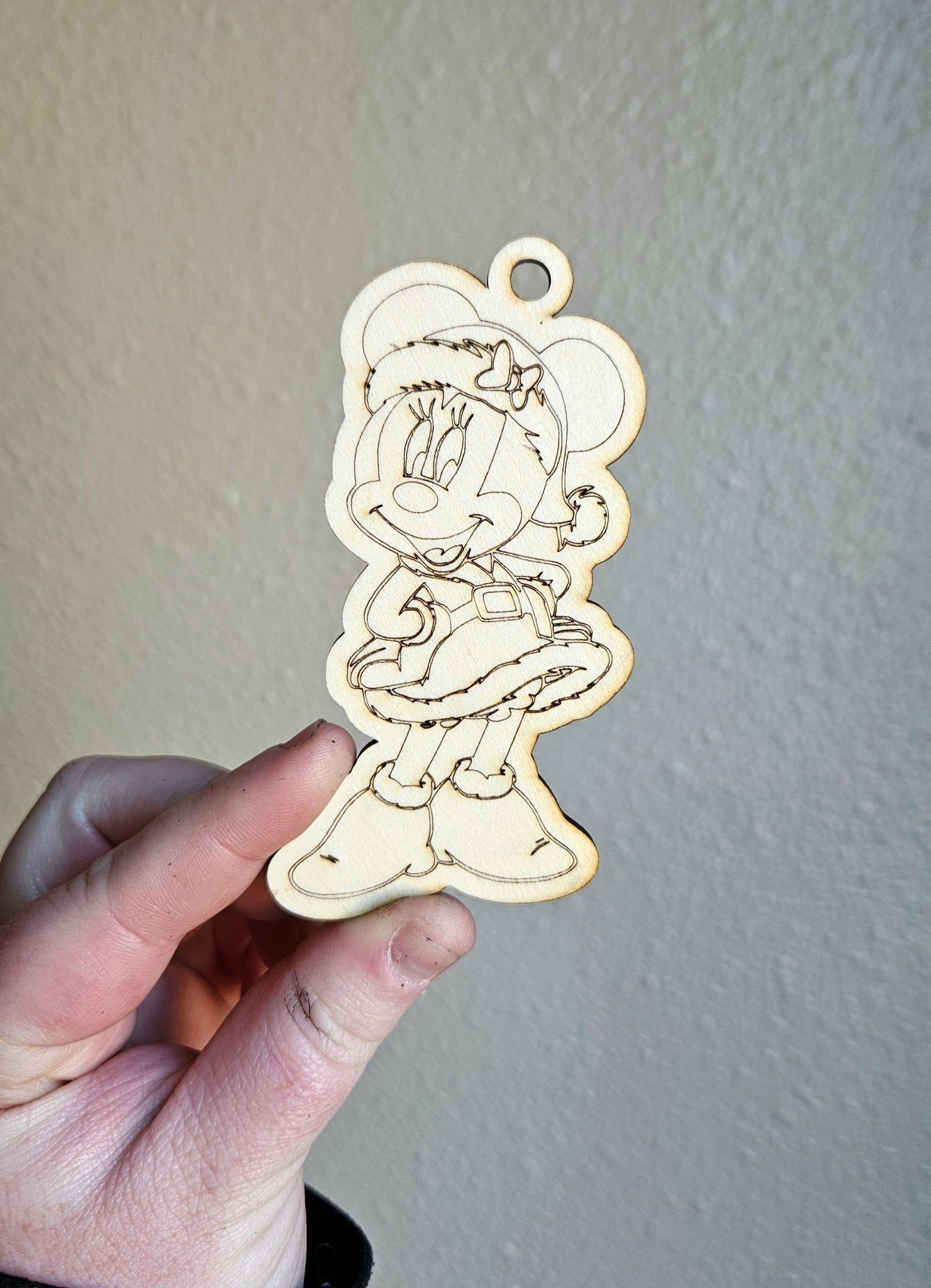 Handmade Made - To - Order 3.25" Wooden Coloring Ornaments - Wynne & Wiley