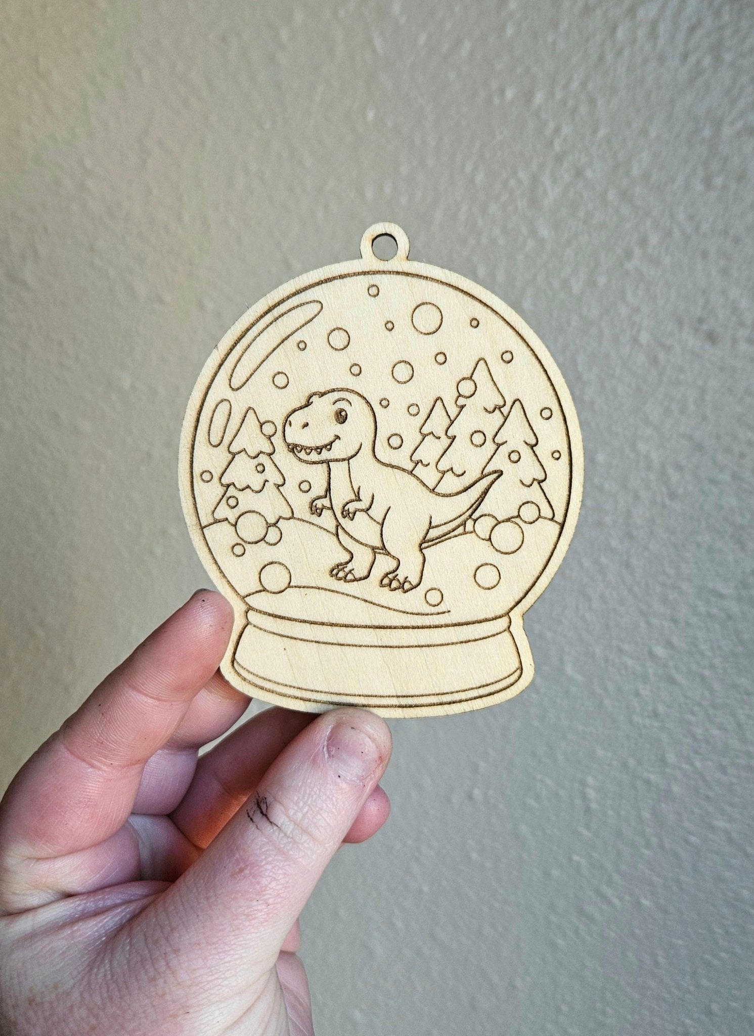 Handmade Made - To - Order 3.25" Wooden Coloring Ornaments - Wynne & Wiley