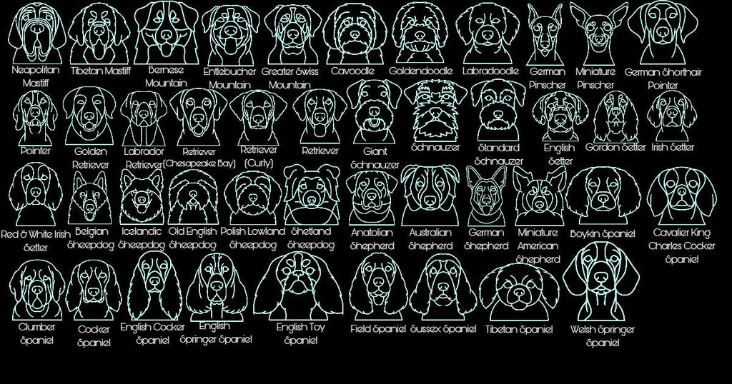 Handmade Made - To - Order Personalized Wooden Layered Pup Portraits - Wynne & Wiley