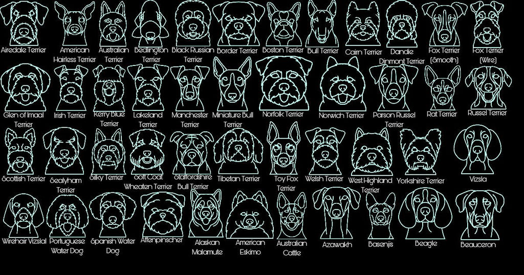 Handmade Made - To - Order Personalized Wooden Layered Pup Portraits - Wynne & Wiley