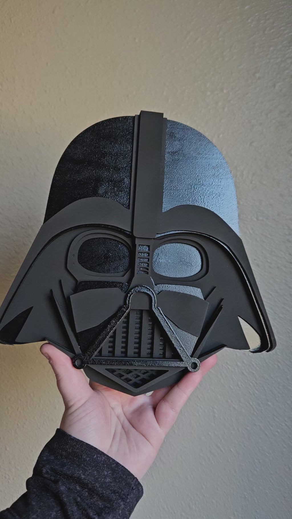 Handmade Made-To-Order 9" Wooden Layered Sith Helmet Movie Inspired Wall Decor